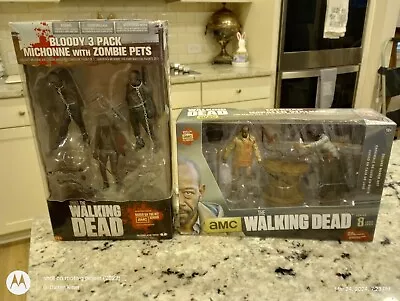 Lot Of 2: The Walking Dead Series 3 And Series 8 Figures Michonne And Morgan • $19.99