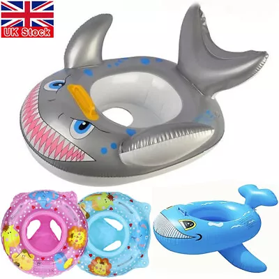 Inflatable Baby Kids Float Swimming Ring Seat Swim Trainer Toys Pool Aid Toddler • £6.55