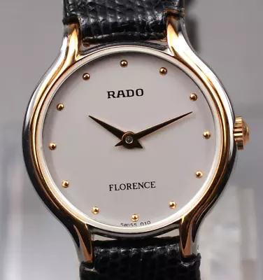 [N MINT W/Case] Rado FLORENCE 204.3547.4  White Dail Lady's Qz Watch From JAPAN • £166.25