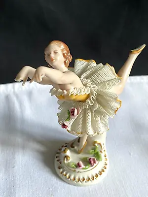 B Merli Capodimonte Lace Porcelain Ballerina • £45