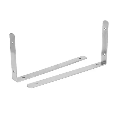 2pcs 300mm 12-inch Length Stainless Steel 90 Degree L Shaped Angle Bracket Brace • $33.84