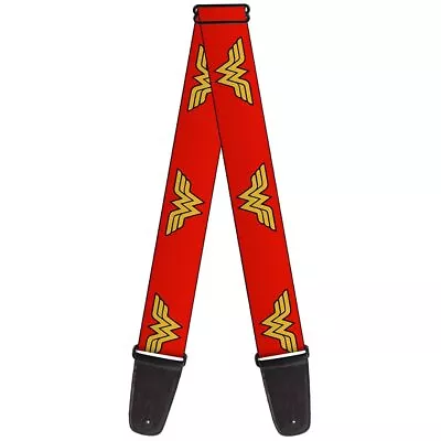 DC Comics Guitar Strap Wonder Woman Logo Red 2 Inches Wide • $30