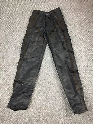 Vintage 80’s Parachute Pants Chams Adult 29x33 Black Military Hip Hop NWT • $55