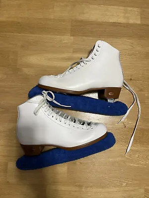 Riedell 121  Blue Ribbon Figure Skates. Size 8.5 - Ladies White • $150