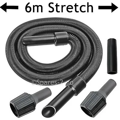 6m Extra Long Extension Pipe Hose Kit For Einhell Vacuum Cleaner + Adaptors • £23.49