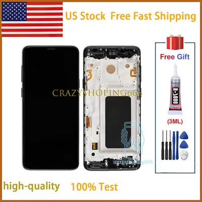 For Samsung Galaxy S9 Plus S9+ G965 TFT LCD Display Touch Screen Digitizer Frame • $54.93