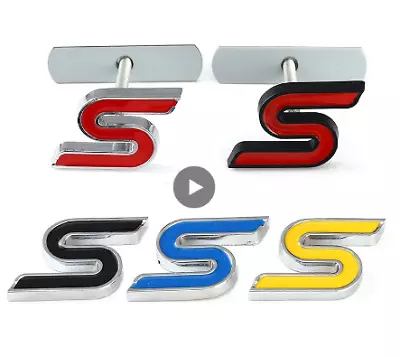 Car Racing S 3D Metal Front Grille Grill Badge Emblem Decals S Logo For Ford • $9.49