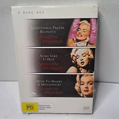 Marilyn Monroe 3 Disc Set Triple Feature -  (DVD 1953) New Sealed (14) • $17.99