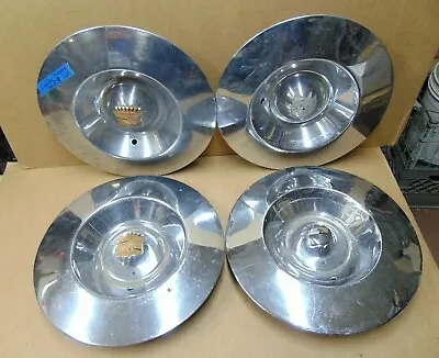 $149 • Buy 1953 Era Cadillac 15  Sombrero Style Hub Cap Set Originals Hot Rod Custom Car