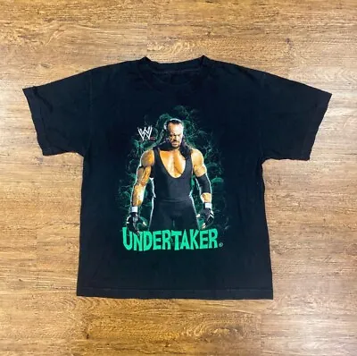 Vintage WWE Undertaker Graphic Wrestling T-Shirt Size Youth Medium Black Rare • £20.05