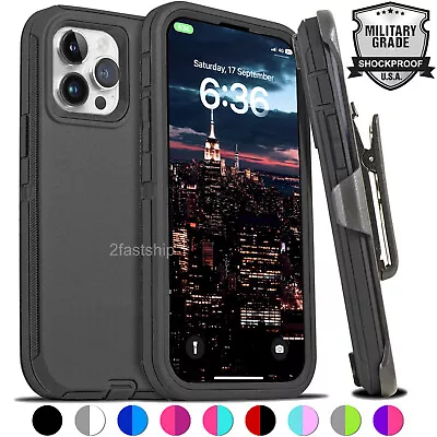 For IPhone 13 13 Plus 13 Pro Max Shockproof Case Fit Otterbox Defender Belt Clip • $9.95