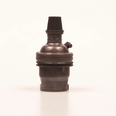 £9.99 • Buy Top Quality Brass Bayonet BC B22 Lampholder With Cord Grip 10mm Entry UK Made