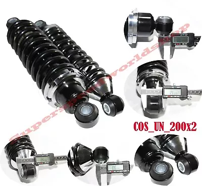 Rear Street Rod Coil Over Shock SET W/200 Pound Black Coated Springs • $215