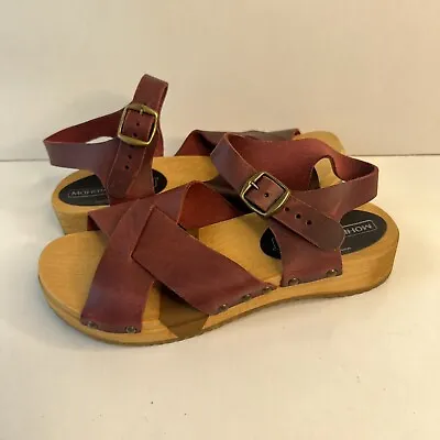 Women’s MOHEDA X TOAST New Burgundy Size 38/7 Clogs Shoes Sandals Sweden • $97.15