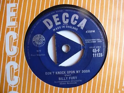 BILLY FURY - Dont Knock Upon My DoorDECCAUK1959 MINT • £25.70