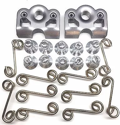 7/16  Aluminum Dzus Button / Springs / Tab Plates / Free Rivets 10 Piece Set Rzr • $34.99