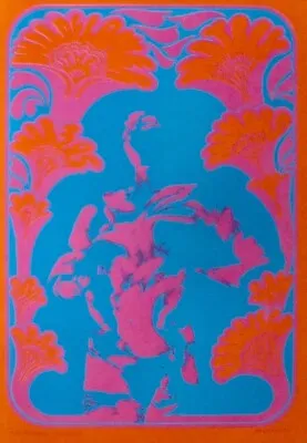 WILDFLOWERS NEON ROSE NR9-3 1967 Concert Poster VICTOR MOSCOSO NM • $125