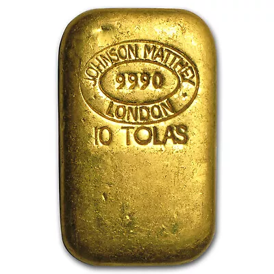 10 Tolas Gold Bar - Johnson Matthey-London (3.75 Oz) • $10229.88