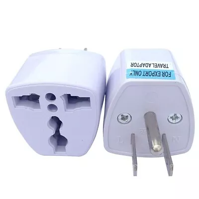 Universal EU UK AU To US USA 3-Pins USA Plug Canada AC Travel Power Plug Adapter • $2.99