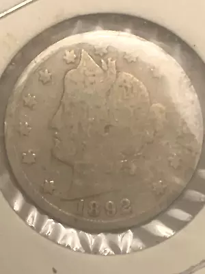 1892-P Liberty  V  Nickel Coin - Free Shipping! • $1.49