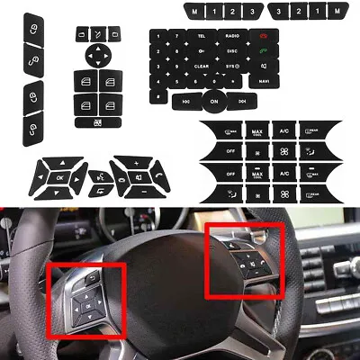 $14.99 • Buy For Mercedes-Benz Button Repair Package Steering AC Window Decals Door Stickers