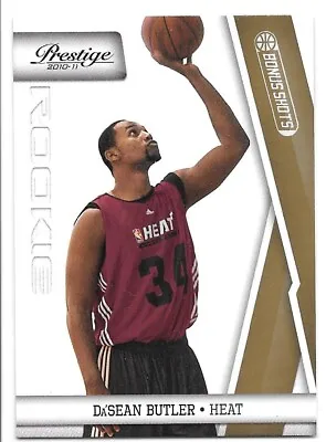 Da'SEAN BUTLER ROOKIE GOLD /249 2010 PANINI PRESTIGE BONUS SHOTS 192 MIAMI HEAT • $1.50