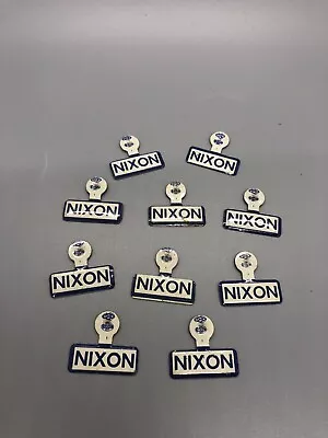 Richard Nixon Metal Tabs Lot Of 10 Historic Cool! • $9.99