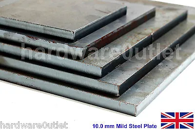 £2.95 • Buy 10mm MILD STEEL PLATE SHEET 3/8  Metalwork Fixing Leveling Metal Welding
