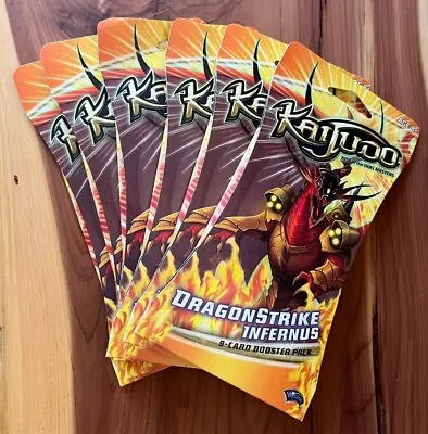 6x Duel Masters/Kaijudo  DragonStrike Infernus  9-Card Sealed Booster Pack • $49