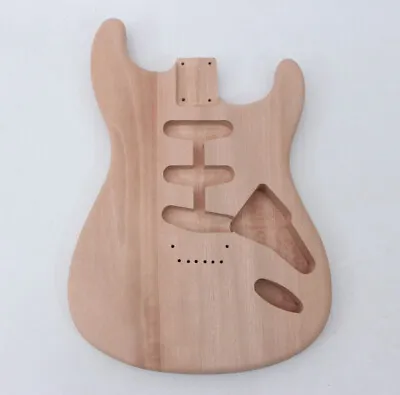 Bolt On Electric Guitar Body Mahogany SSS Pickups Hard Tail Body For ST Strat • $77.25