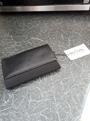 £9.99 • Buy Jane Shilton London Genuine Leather Purse Wallet Black - NEW With Box