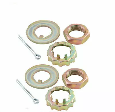 For 1974 1980 Ford Mustang II Spindles Nuts Washer Kit 13/16  20 Thread Front  • $29.99