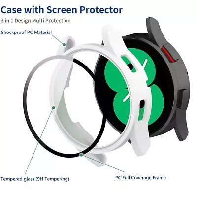 Protective Case Compatible For Samsung Galaxy Watch4 40 44mm Full Coverage S 2BB • $10.96