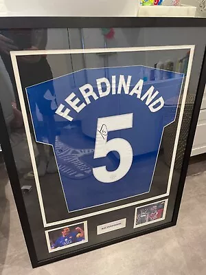 Signed And Framed Rio Ferdinand Manchester United Jersey With Coa • $399