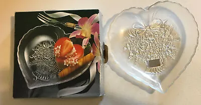 Mikasa Heart Shaped Crystal Candy Dish 6 3/4  RC349 ENDEARMENT • $8.99
