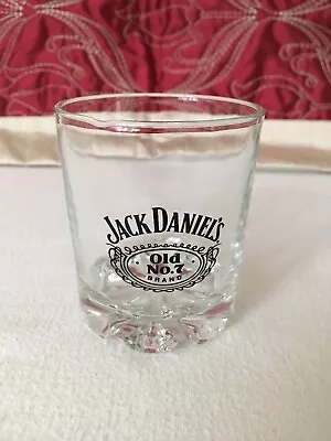 JACK DANIELS Old No. 7 Round Glass Whiskey Tumbler Collectable • £3.85