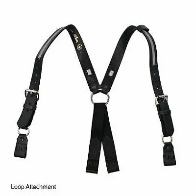 $90.70 • Buy Boston Leather Fireman's Suspender, 1-1/2  - X-Large - Black