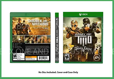 $13 • Buy CUSTM REPLACEMENT CASE Army Of Two Devils Cartel NO DISC XBOX SEE DESCRIPTION
