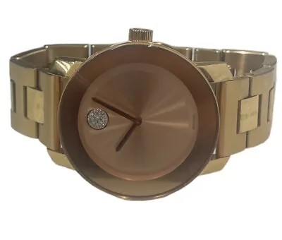 Movado Bold Stainless Steel Rose Gold Tone Watch (CMP094261) • $274.99