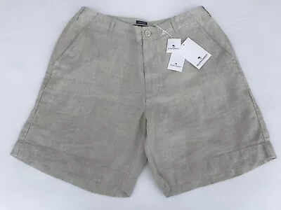 Island Company Men's Linen Short In Camel - Retail $110 • $28.50