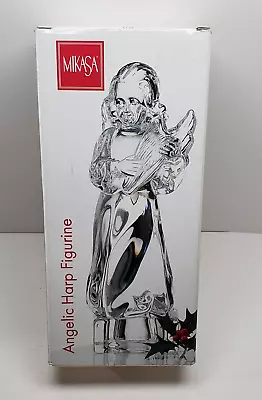 MIKASA Figurine Angel Herald Collection Angelic Harp Christmas Crystal Germany • $15