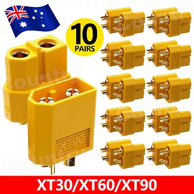 10 Pairs XT-60 XT60 Male Female Bullet Connectors Plugs RC For RC LiPo Battery • $6.95