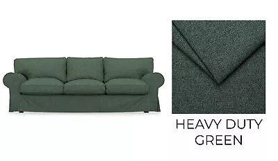 EKTORP 3 Seat IKEA Sofa Bed Cover - Heavy Duty / Green • £242