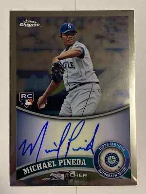 2011 Topps Chrome Rookie Auto Michael Pineda #174 Rookie Auto RC • $4.99