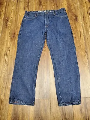 Dickies Canvas Flannel Lined Carpenter Work Pants Relaxed Men's Size 38x30 • $29.90