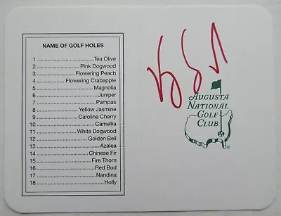 1998 Masters Champion Vijay Singh Autographed Augusta National Club Scorecard • $42.49