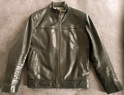 House Of Leather Vintage Leather Jacket Mod Liam Gallagher Paul Weller Size Med. • £32