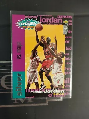 $15 • Buy MICHAEL JORDAN 1995/96 UPPER DECK YOU CRASH THE GAME SILVER Vs. MAGIC CARD # C1
