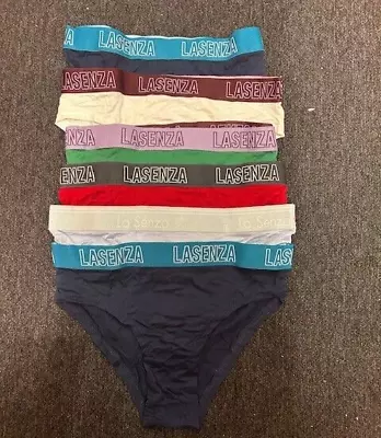 Lasenza Pack Of 6 Mutl Cotton Underwear Women Waistband Full Briefs Ladies Knick • £10.99