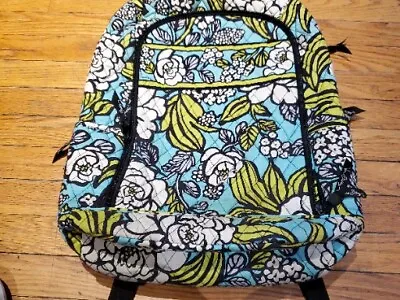 Vera Bradley Baroque Backpack  Turquoise Green And White  • $25
